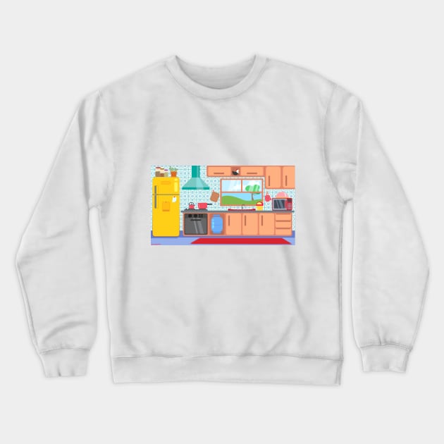 Kitchen Crewneck Sweatshirt by Doutarina